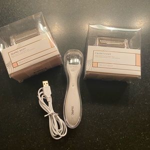 Beautybio GloPro microneedling tool w/2 new attachments for the body
